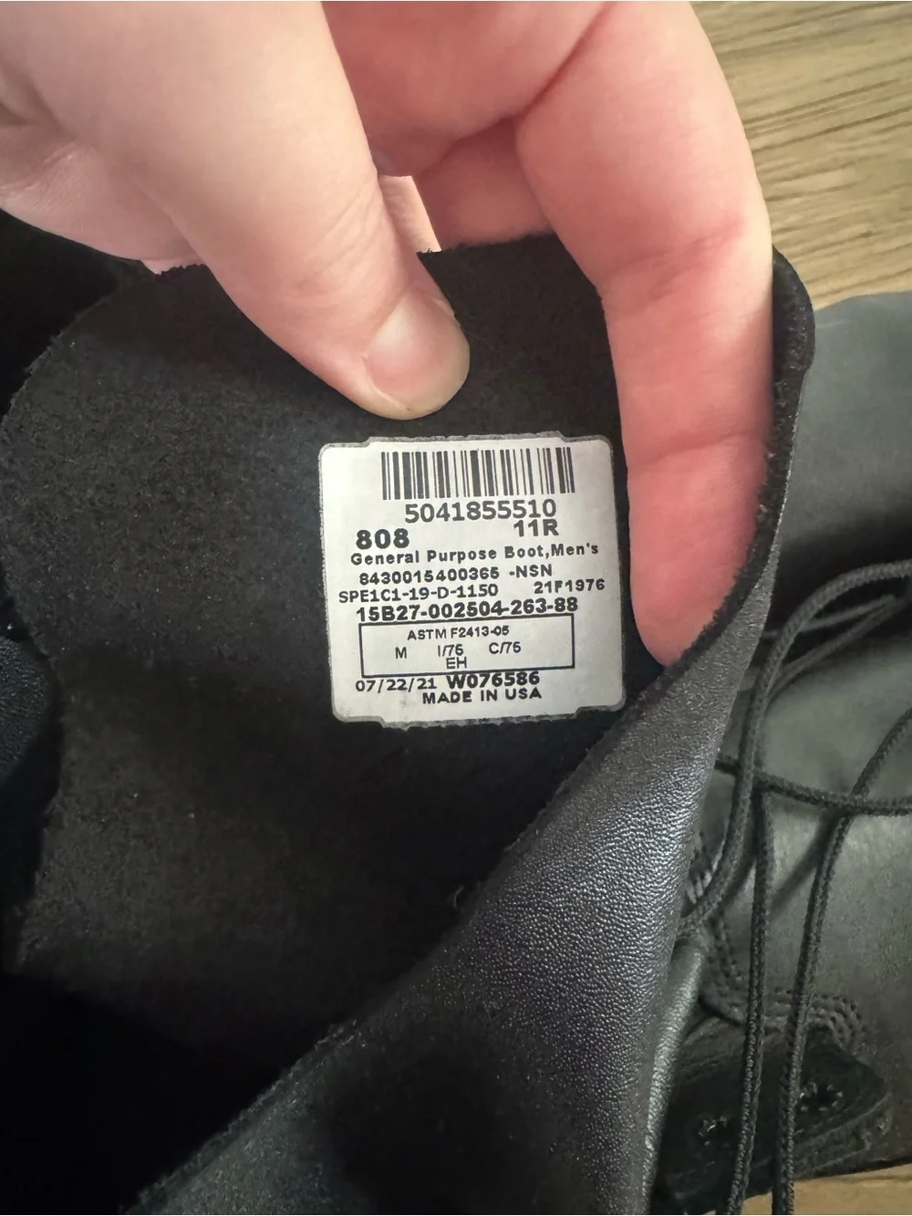 Bates US Navy Steel Toe Safety Working Uniform Boots